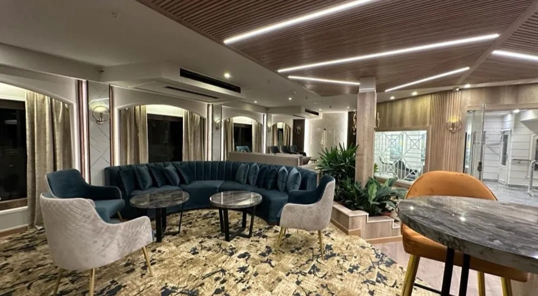 Lounge aboard the Royal Beau Rivage Nile cruise